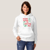 Raketjes rond de kerstboom hoodie (Voorkant volledig)