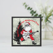 Raketjes rond de kerstboom Kaart (Staand voorkant)