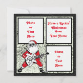 Raketjes rond de kerstboom Kaart (Achterkant)