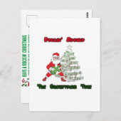 Raketjes rond Kerstmis bedankt Briefkaart (Voorkant / Achterkant)