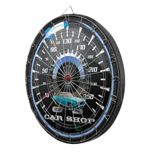 Raketkarton voor rackmontage dartbord (Voorkant Rechts)