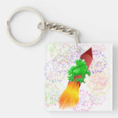 raketkikker sleutelhanger (Voorkant)