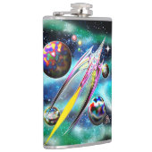 Raketkolf van glas heupfles (Rechts)