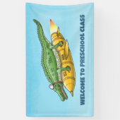 raketkrokodil spandoek (Verticaal)