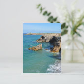 Raketkust op het schiereiland Quiberon in Frankrij Briefkaart (Staand voorkant)