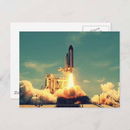 Raketlancering Briefkaart (Voorkant / Achterkant)