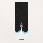 Raketlancering in Kind voor buitenruimte Yogamat (Voorkant)