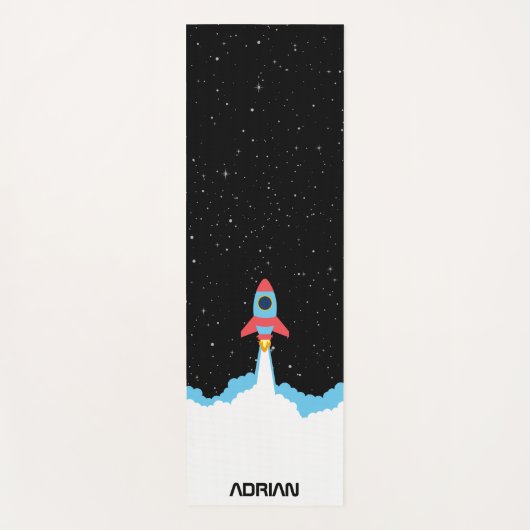 Raketlancering in Kind voor buitenruimte Yogamat (Voorkant)