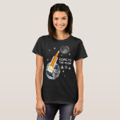 Raketlancering naar de maan t-shirt (Voorkant volledig)