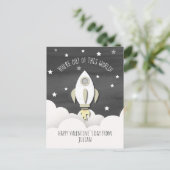 Raketlokaal Valentijnskaart met foto Briefkaart (Staand voorkant)