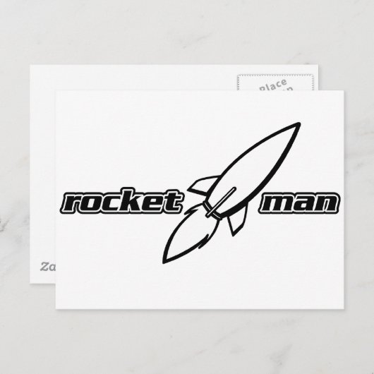 RaketMan Briefkaart (Voorkant / Achterkant)