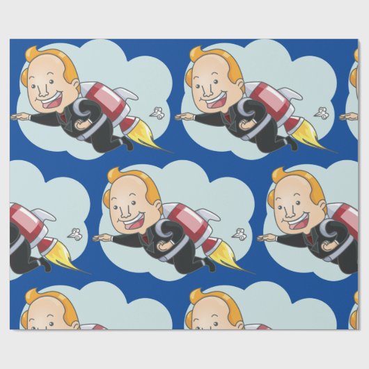 RaketMan Cadeaupapier (Vlak)