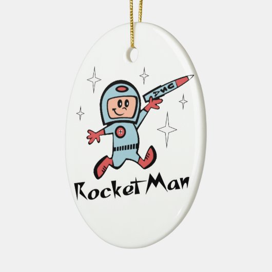 RaketMan Keramisch Ornament (Links)