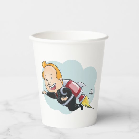 RaketMan Papieren Bekers (Voorkant)