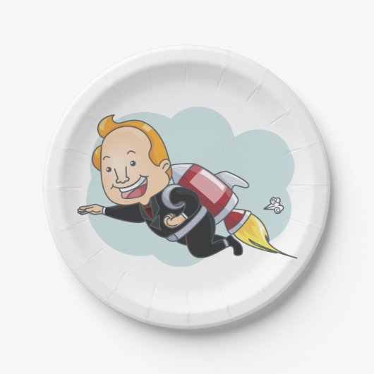 RaketMan Papieren Bordje (Voorkant)