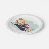 RaketMan Papieren Bordje (Gekanteld)