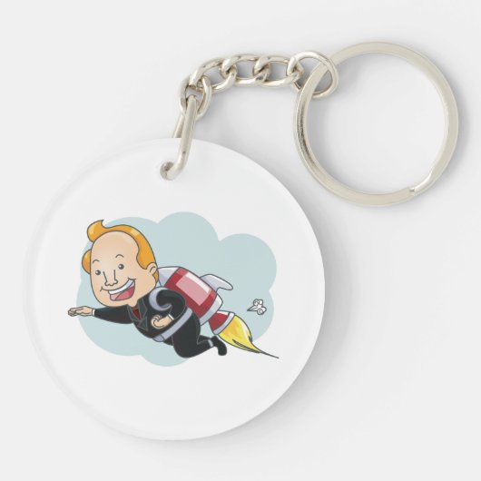 RaketMan Sleutelhanger (Achterkant)