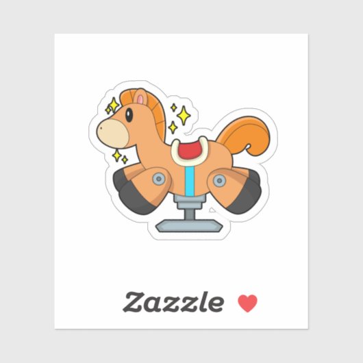 Raketpaard Sticker (Vel)