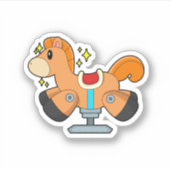 Raketpaard Sticker (Voorkant)