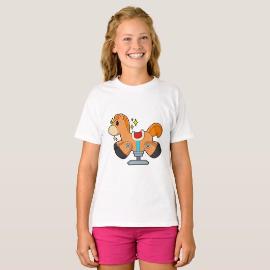 Raketpaard T-shirt (Voorkant volledig)