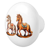 Raketpaarden Keramische Knop (Rechts)