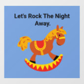 Raketpaardenwandval Raamsticker (Vel)