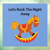 Raketpaardenwandval Raamsticker (Vel 3)