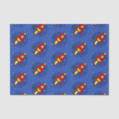 Raketpapier met rood patroon tissuepapier (Voorkant)