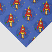 Raketpapier met rood patroon tissuepapier (Detail)