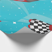 Raketpapier voor ruimteverdringing cadeaupapier