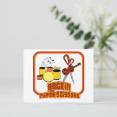 Raketpapierschaar Briefkaart (Staand voorkant)