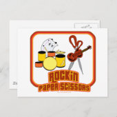 Raketpapierschaar Briefkaart (Voorkant / Achterkant)