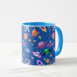 Raketpatroon astronaut planeet mok
