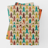 Raketpatroon voor de ruimtevaart in de Mideeuwse e Inpakpapier Vel (In situ)