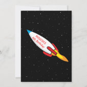 Raketplaneten Manen Sterren Buitenruimte Verjaarda Kaart (Achterkant)