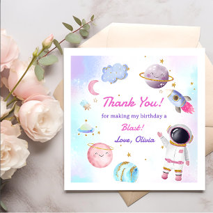 Raketplaneten voor de buitenruimte Papieren Borden Servet