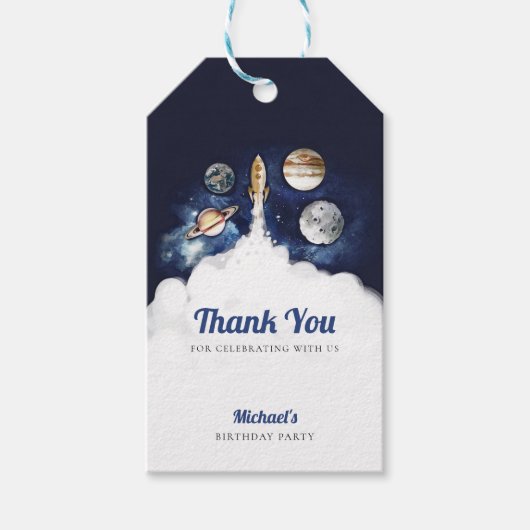 Raketplanken buitenruimte cadeaulabel (Voorkant)