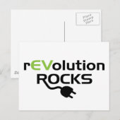 Raketraketten voor elektrische voertuigen - EV Briefkaart (Voorkant / Achterkant)