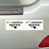 Raketraketten voor elektrische voertuigen - EV Bumpersticker (Op auto)