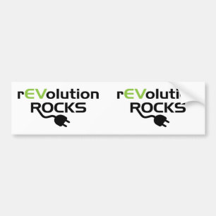 Raketraketten voor elektrische voertuigen - EV Bumpersticker