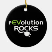 Raketraketten voor elektrische voertuigen - EV Keramisch Ornament (Voorkant)