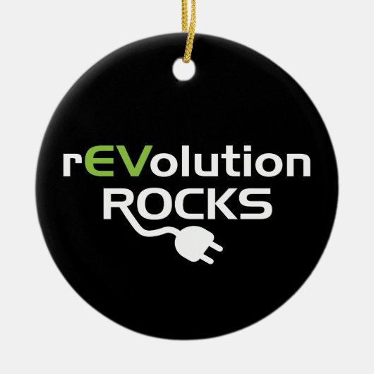 Raketraketten voor elektrische voertuigen - EV Keramisch Ornament (Voorkant)