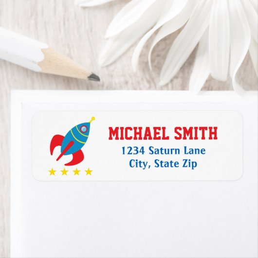 Raketretouradreslabel buitenruimte etiket (Insitu)