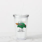 Raketrit met de Schildpad Acryl Drinkbeker (Achterkant)