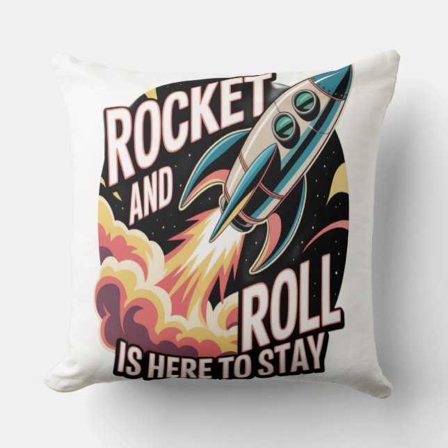 Raketrold  kussen (Voorkant)