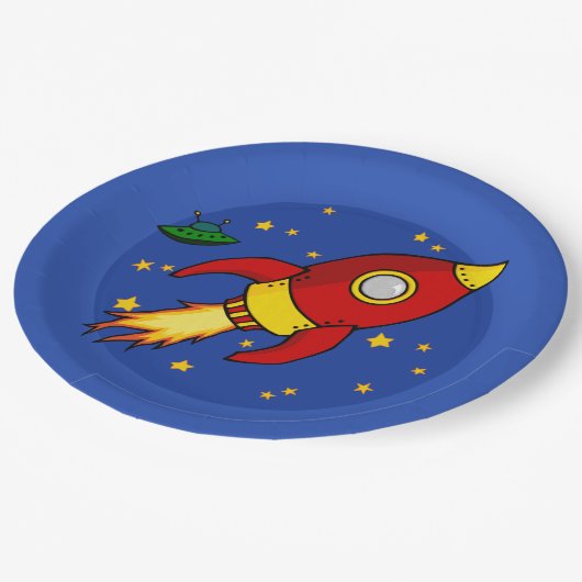 Raketrood, 9-inch Bord papier (Gekanteld)