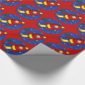 Raketrood glanzend papier met 30 x 6 inch (Hoek)