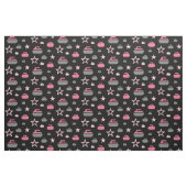 Raketrotsen en staarten - Roze Stof (Fat Quarter)