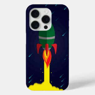 Raketruimteschip astrologie astronaut iPhone 15 pro case