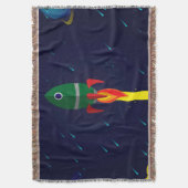 Raketruimteschip astrologie astronaut deken (Voorkant Verticaal)